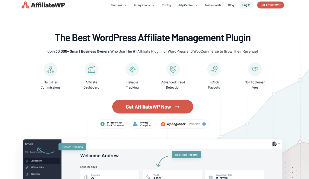 AffiliateWP is the best self-hosted WordPress affiliate program plugin today.